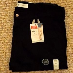LEVI STRAUSS SIGNATURE MEN'S PREMIUM FLEX S67 ATHLETIC JEANS - 40x30 BLACK